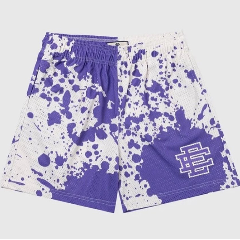 Eric Emanuel EE Pantalones cortos de malla para hombres y mujeres, pantalones de baloncesto deportivo de cuatro puntos