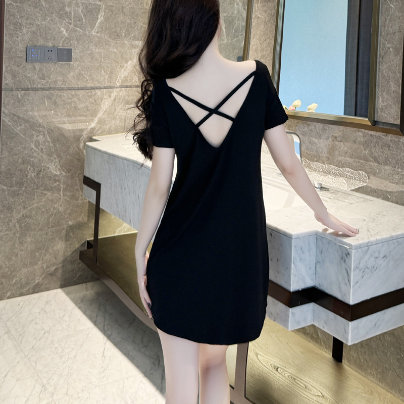 블랙 [가슴 패드 없음]