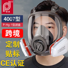 普达4006防毒面具全面罩跨境厂家批发生化化工氧气防护全脸喷塑