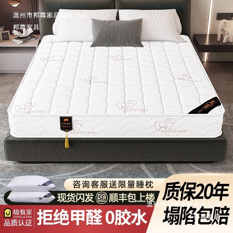 Simmons Mattress for Home Bedroom Latex Cushion 20cm Thick Hard Coconut Palm 1.5m Spring Mattress for Rental