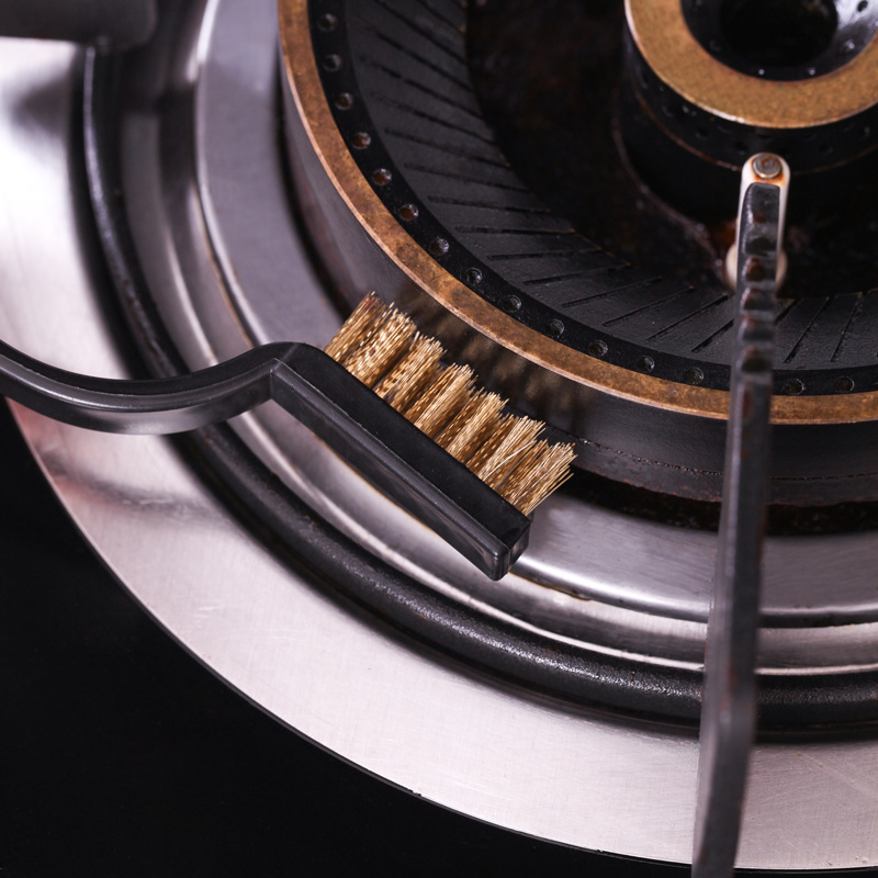 Gas stove cleaning brush household kitchen stove brush range hood oil decontamination brush gap cleaning tool