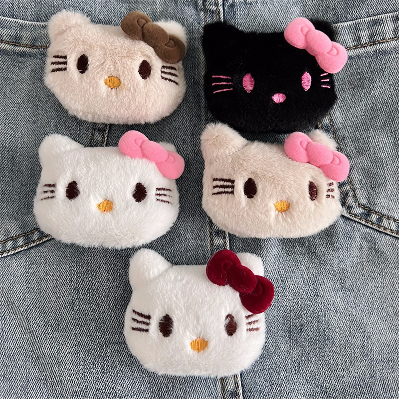 樹脂製の蝶結びハローキティぬいぐるみアクセサリー漫画人形ブローチDIY服バッグ靴ヘアアクセサリー材料|undefined