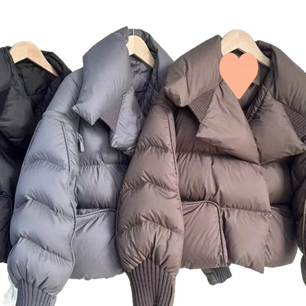 demi-season elite velvet down jacket