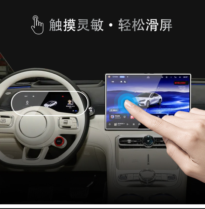 Suitable for Geely Galaxy TT central control navigation instrument interior display screen protection tempered film car accessories modification