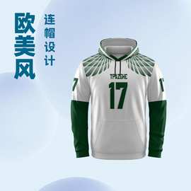 工厂定制男女款式高品质数码亚马逊欧美外贸升华3D卫衣套头连帽衫