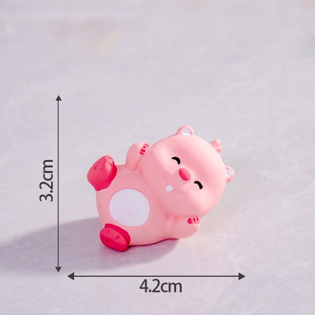 Micro paisaje creativo lindos Dolphin capibara muñeca caja ciega accesorios decoraciones accesorios de escritorio para automóviles