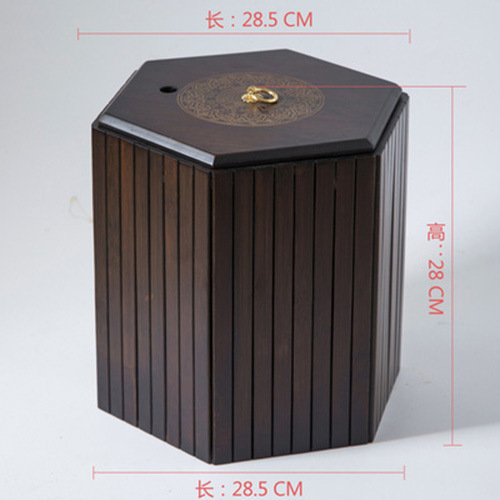 竹茶粕バケツ家庭用中国風レトロフィルター廃水排水バケツ大容量ティーセットアクセサリーカンフー茶道アンティーク|undefined