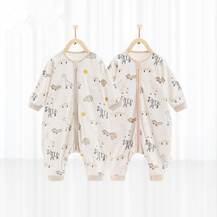 Baby Sleeping Bag Split Four Seasons Universal Spring and Autumn Cotton Newborn Anti-Scare Siaman Pajamas Baby Kick-proof Quilt