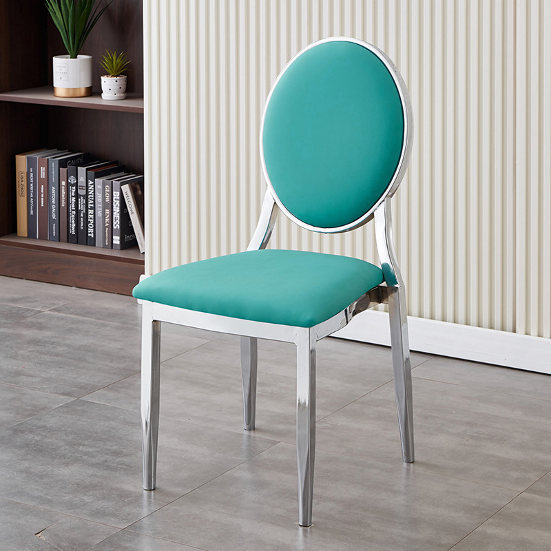 Mesa y silla de comedor multifuncional moderna simple boda gran reunión banquete silla de respaldo mesa y silla de comedor de hotel familiar