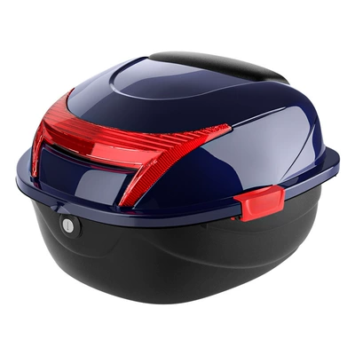 Motorcycle Safety Supplies — Box Rear Tail Box - abs-material-large-box-sapphire-blue-single-tail-box