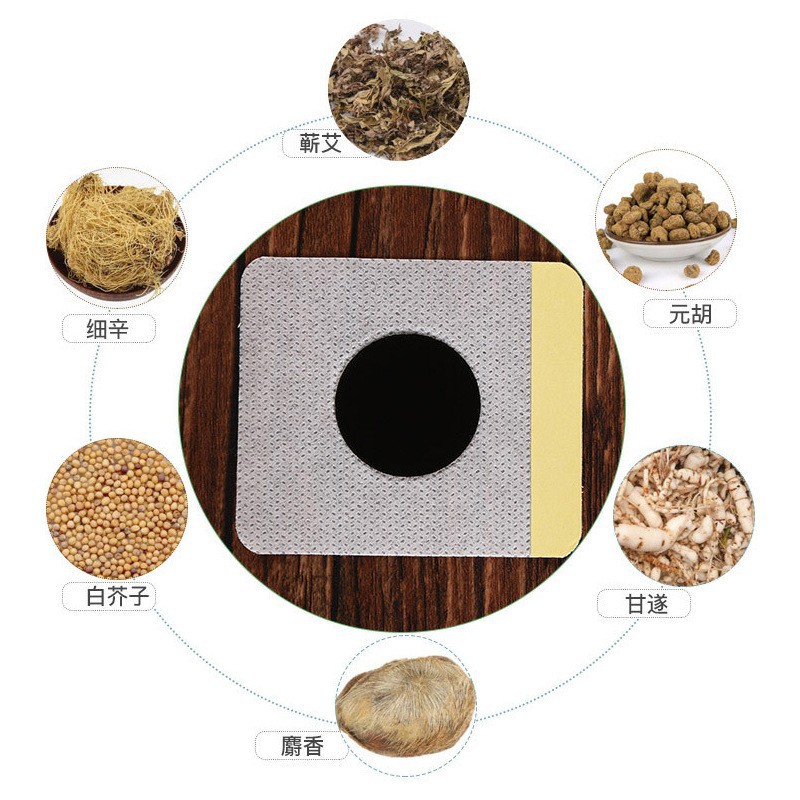 Mugwort Sanfu Patch Self Heating Acupoint Patch for Waist Wellness 30 Patches Per Bag preparation