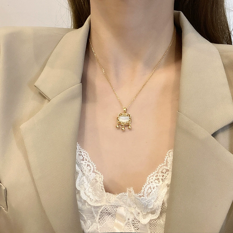 Защитный амулет, ожерелье, цепочка для ключницы, модный аксессуар, стиль легкой роскоши, тренд сезона, кошачий глаз, оптовая