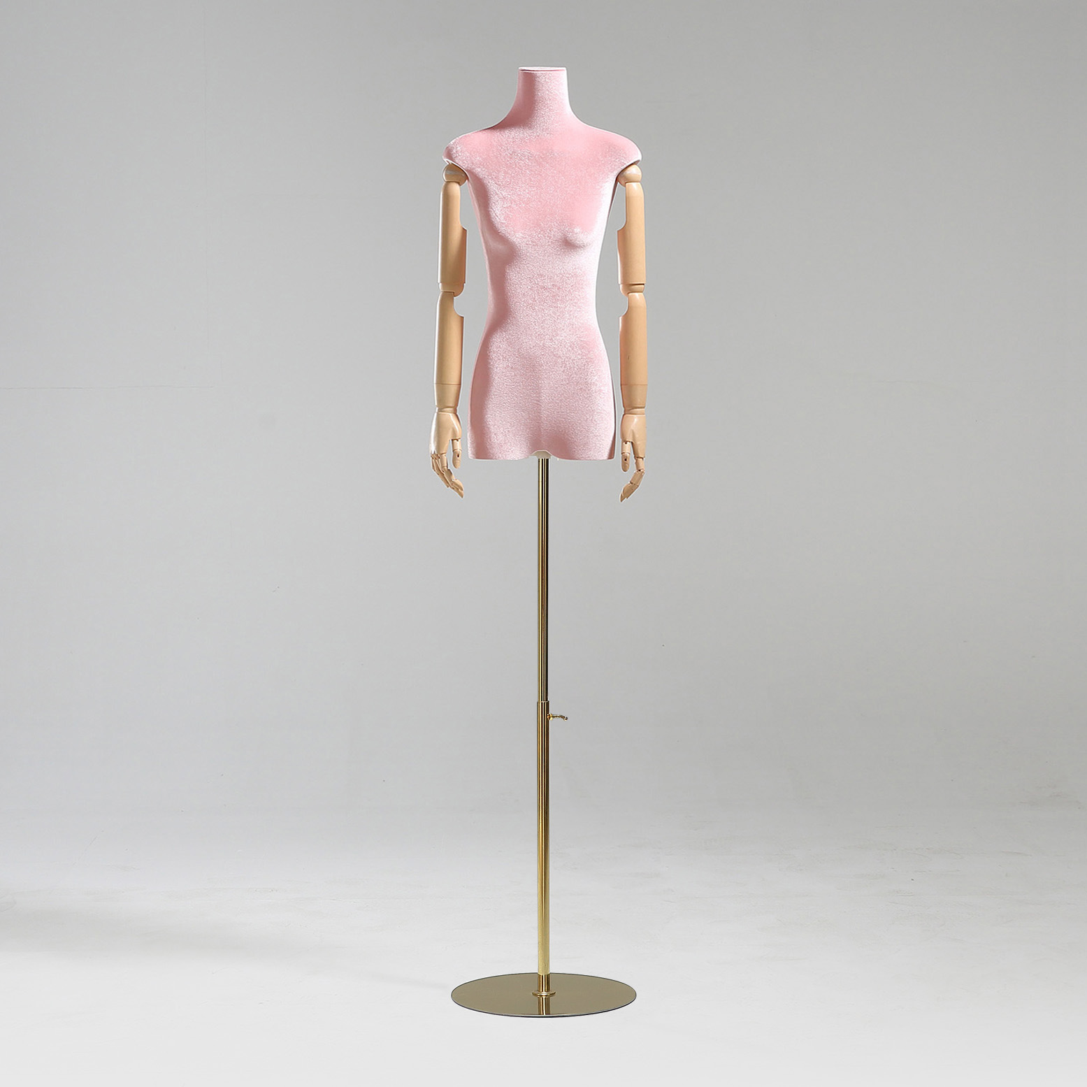 Modelo de tienda de ropa estante de exhibición de terciopelo pecho plano cuerpo plano ropa de mujer modelo de busto accesorios ventana estante modelo de plataforma image 51