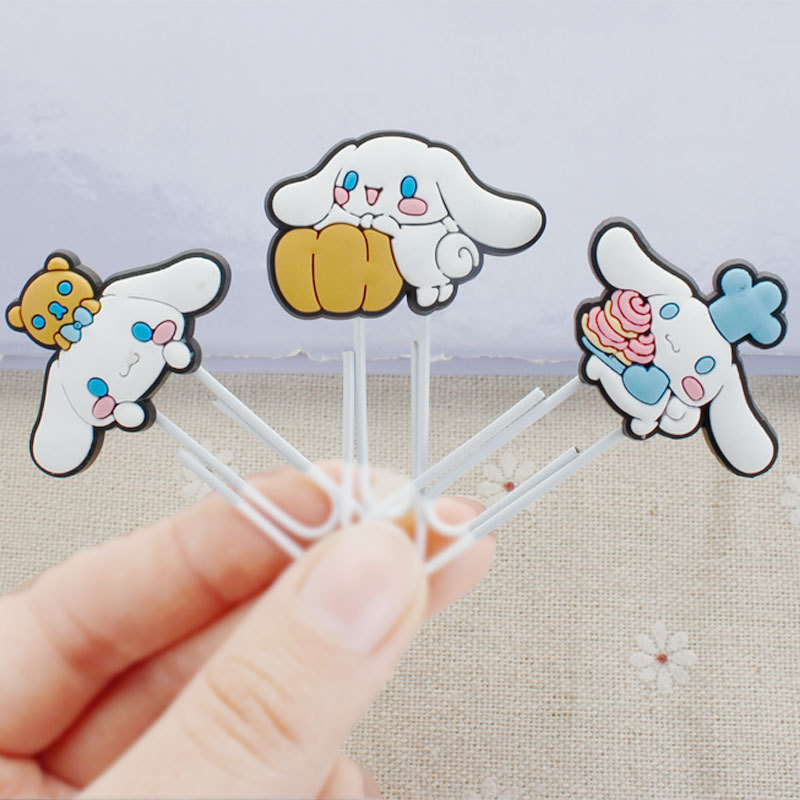 U-tipo encantador dibujos animados PVC pegamento blando marcadores de curva metálica pin papelería estudiantes de color papel de papel