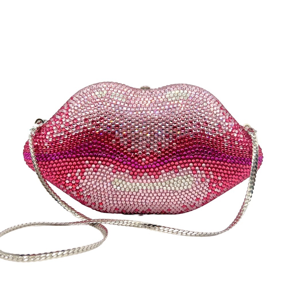 Clutch transfronterizo nuevo fondo plano lleno de diamantes labios bolsas de cena de celebridades europeas y estadounidenses bolsas de diamantes de mano para mujeres