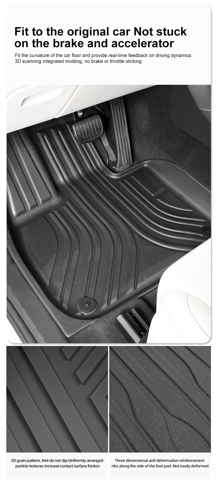 Suitable for 23-24 Mg Zs Car Floor Mats, Stain-Resistant and Wear-Resistant Full Tpe Floor Mats, Trunk Mats Cross-Border