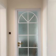拱形法式极简复古玻璃门平开门铁艺弧形门卫生间厨房厕所门