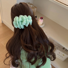 薄荷曼波绿云朵泡芙香蕉夹竖夹女春夏半扎发横夹后脑勺发夹发饰