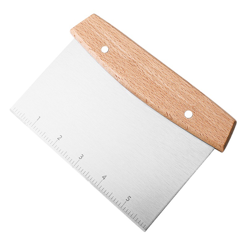 Beech handle outdoor barbecue tool BBQ spatula barbecue spatula teppanyaki spatula cooking spatula suit food