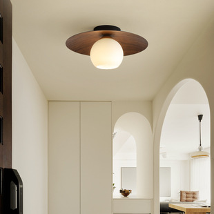 Japanese Wabi-Sabi Style Aisle Lamp, Retro American Full-Spectrum Entrance Lamp, Balcony Lamp, Antique Style Corridor Lamp