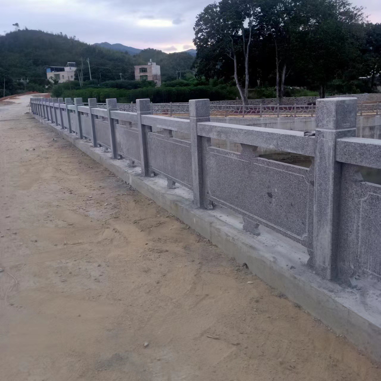 石雕栏板扶手汉白玉石材围栏大理石升旗台青石头护栏花岗岩石栏杆-阿里巴巴
