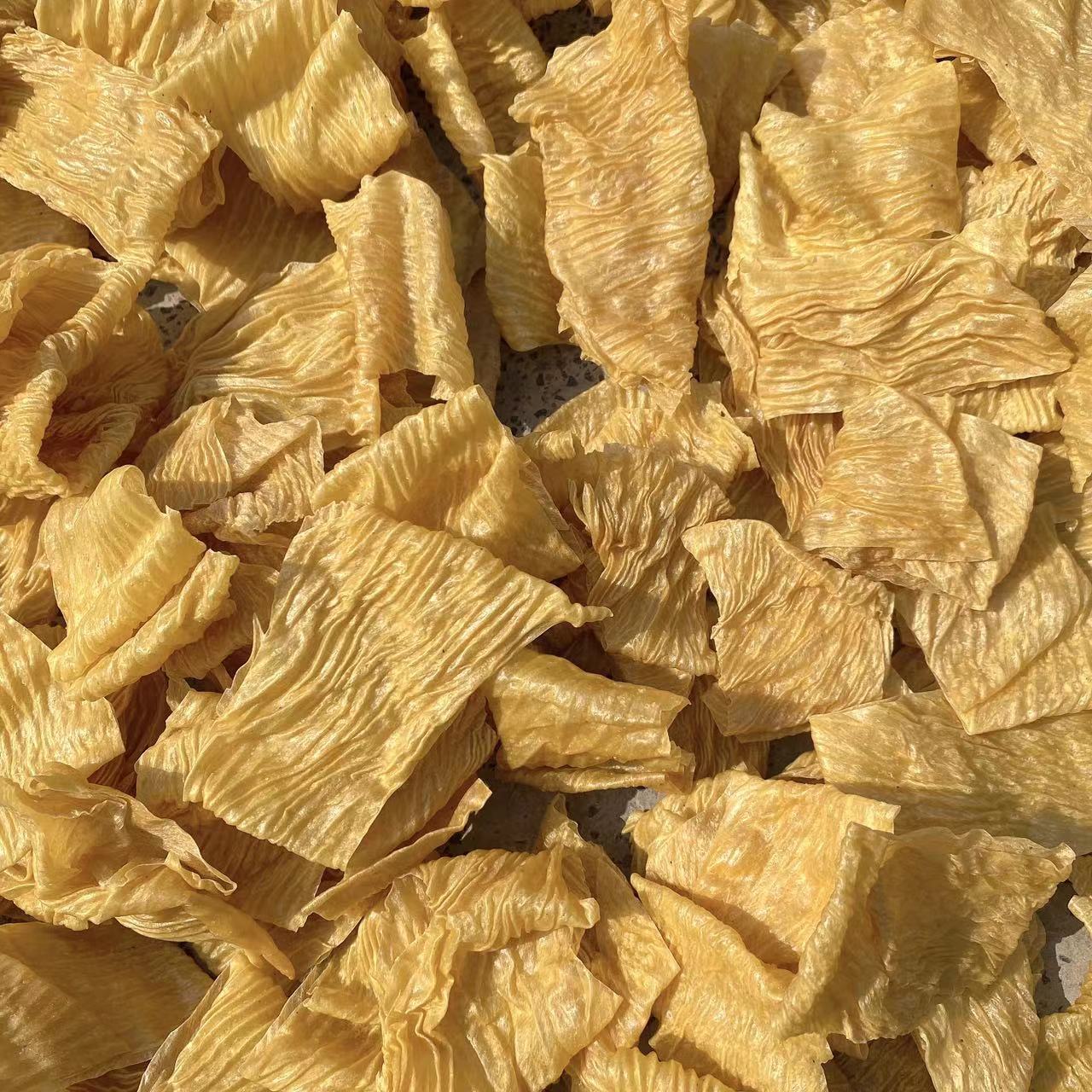 High-quality soybean skin pieces, unsalted, oil-free, tofu skin, instant, rural dry goods, commercial cold salad ingredients, soybean jelly dry noodles