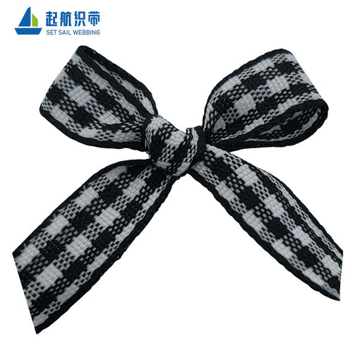 1cm plaid with bow clothing accessories bow children's skirt socks decorative plaid ribbon bow
