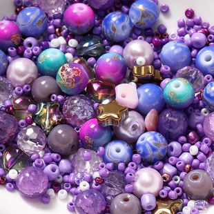 �羳���u��ɫ8mm������С����ͬɫϵ���b��ɫ�M��diy����������l