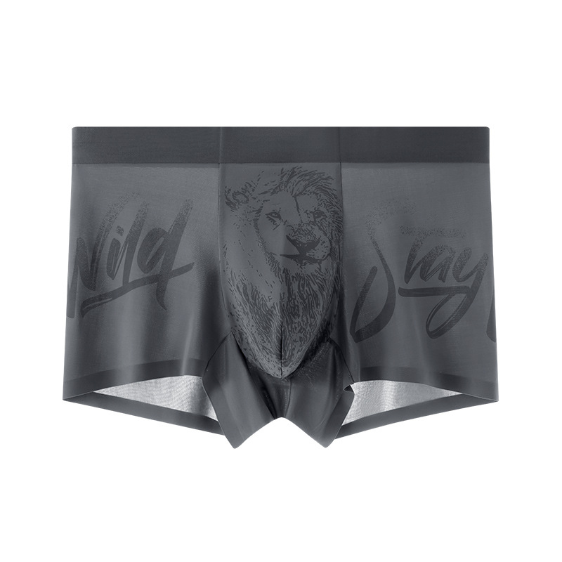 Calzoncillos de seda de hielo para hombres de ostras al por mayor personalizados calzoncillos bóxers de secado rápido transpirables antibacterianos