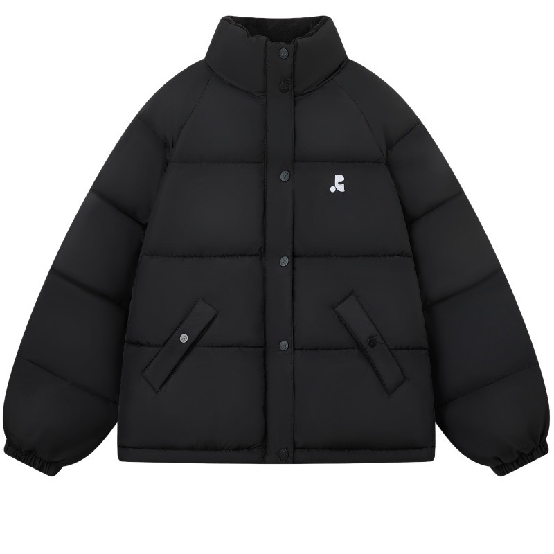Corea del invierno 2025 nuevo pan plumón ropa de algodón mujer corta pequeña chaqueta de algodón de cuello holgado coreano