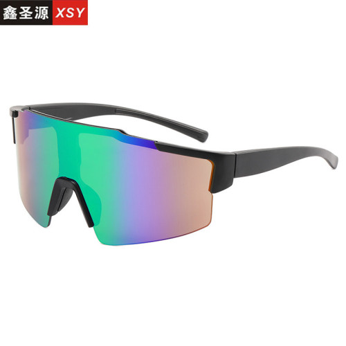 European and American cross-border sunglasses 8304 new style sunglasses for men, outdoor colorful sunglasses, sports riding glasses trend