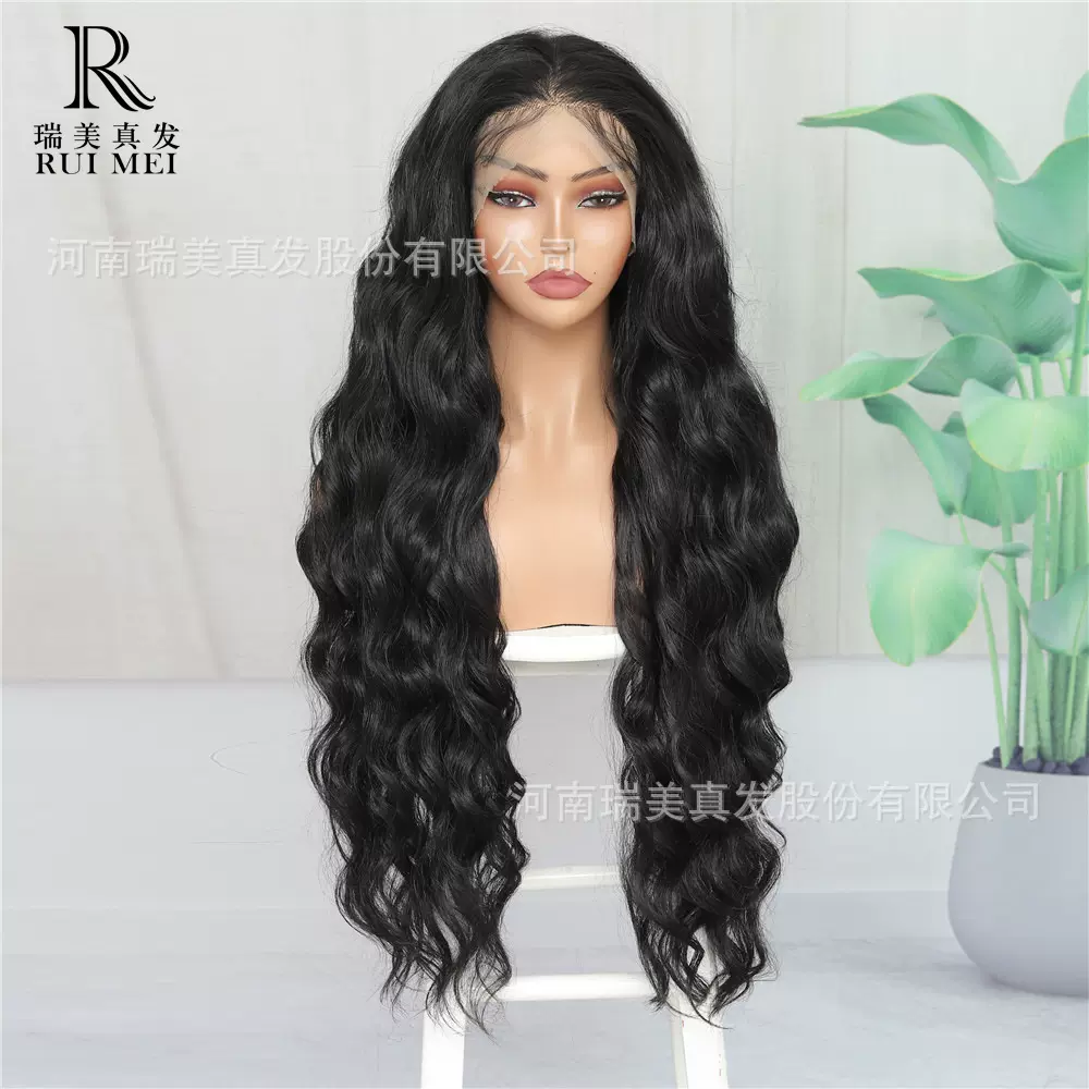 时尚新品欧美假发女前蕾丝波浪长卷发假发跨厂家批发