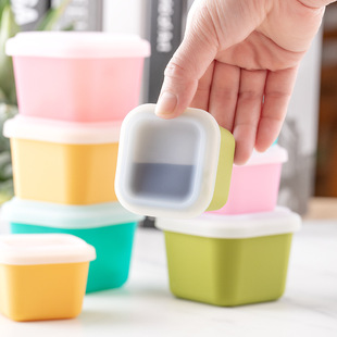80Ml/180Ml Passion Fruit Packaging Box Silicone Crisper Baby Food Supplement Box One Mouth Ice Tray Single Ice Tray