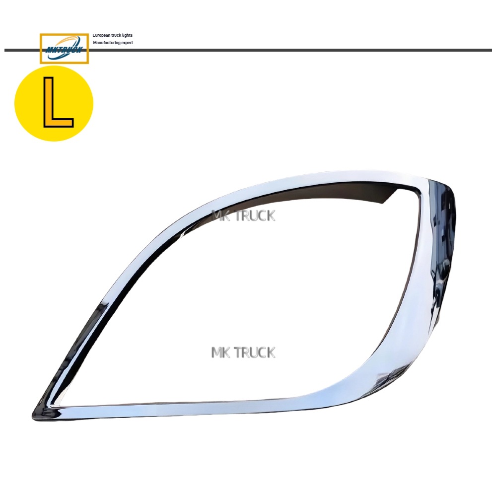 Luz frontal chapada tira brillante 1922031 1922030 para piezas de la serie de camiones DAF XF Duff