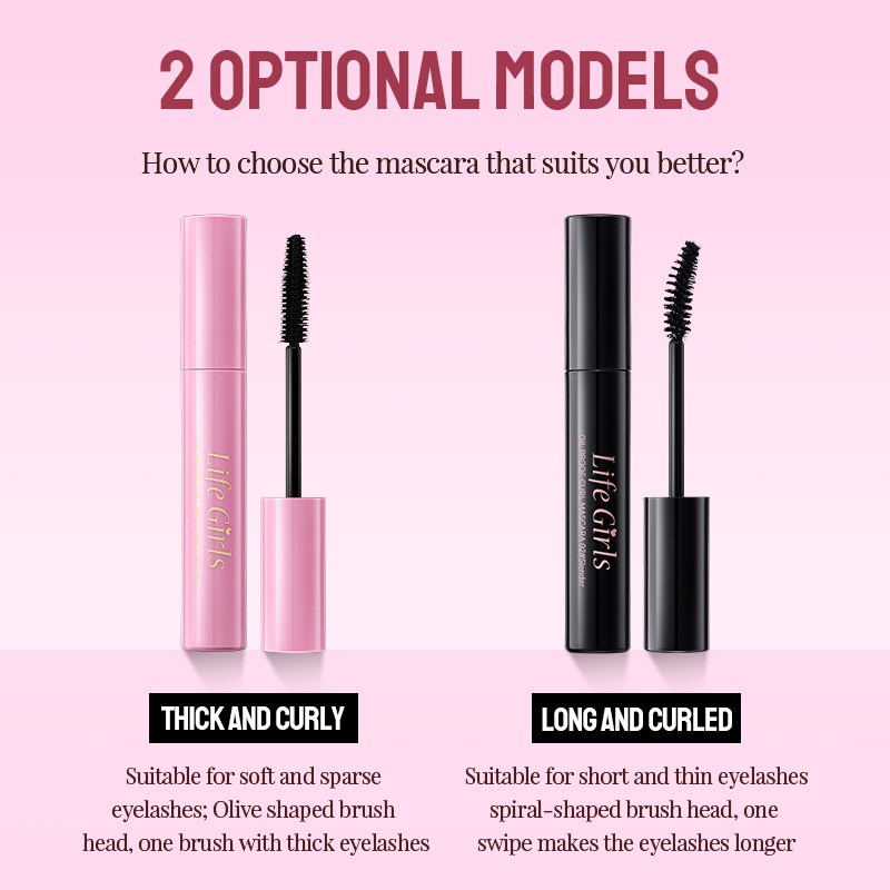 Life Girls OIL PROOF CURL MASCARA máscara de color transfronterizo maquillaje exclusivo para el mayorista de fabricantes