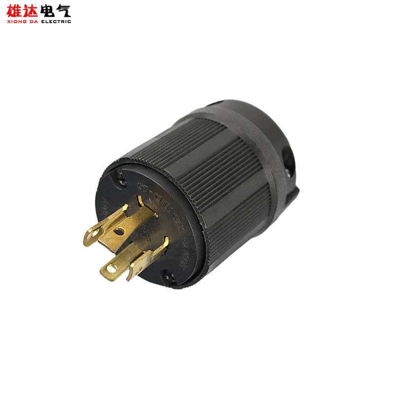 雄达/XIONGDA 20A发电机自锁四孔 NEMA L14-20P 工业旋向防脱插头