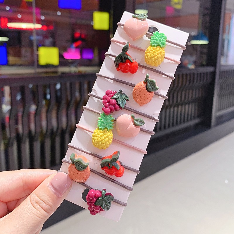 Hermosos lindos anillos de cabello para niños dulces pequeños cuerda de cabello fresca y elegante nicho de estilo de dama personalidad de niños cuerda de cabello universal