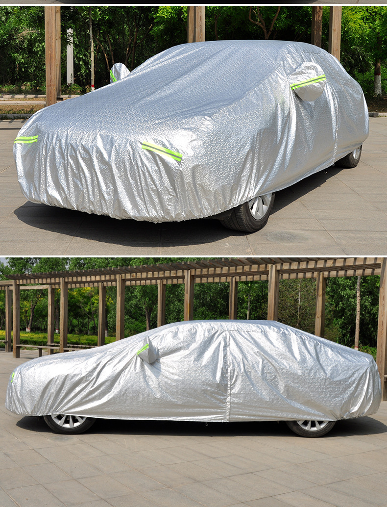 Car clothing full cover four seasons universal double-layer aluminum film waterproof anti-hail sunshade sunscreen car clothing car cover