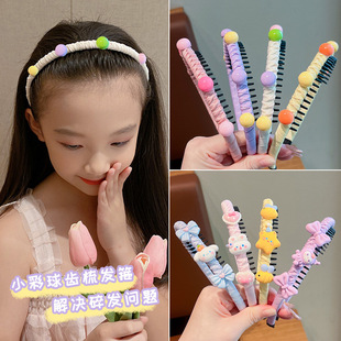 Hair Hoop Female Children Little Girl Hair Breaking Artifact Baby Cartoon Headband Does Not Hurt Hair Bundle Headdress Pressing Hair Hoop