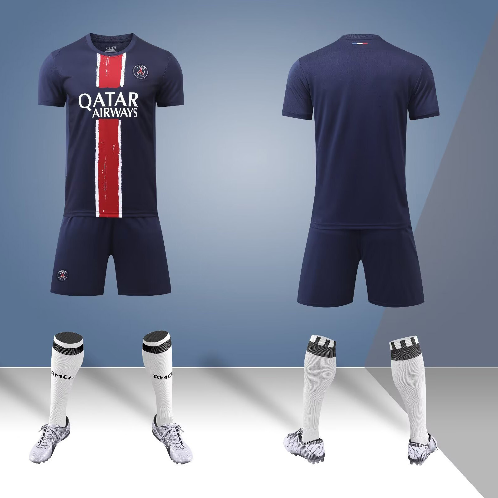 2425 juego de ropa de fútbol para adultos y niños Copa del Mundo Club de secado rápido para hombres y mujeres equipos de impresión de entrenamiento