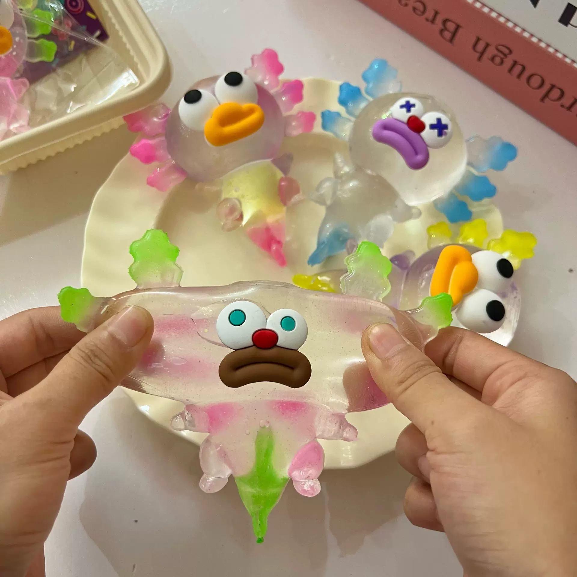 搞怪丑萌大嘴巴六角蝾螈解压捏捏乐慢回弹减压发泄儿童玩具批发