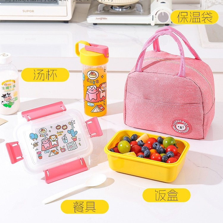 Lonchera de 3 Compartimentos Apta para Microondas