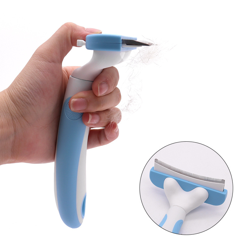 Peine para adelgazar mascotas, cuchillo para eliminar el pelo de perros, peine de rastrillo de belleza para eliminar el pelo de gatos, peine para suministros para perros y gatos, peine para el pelo