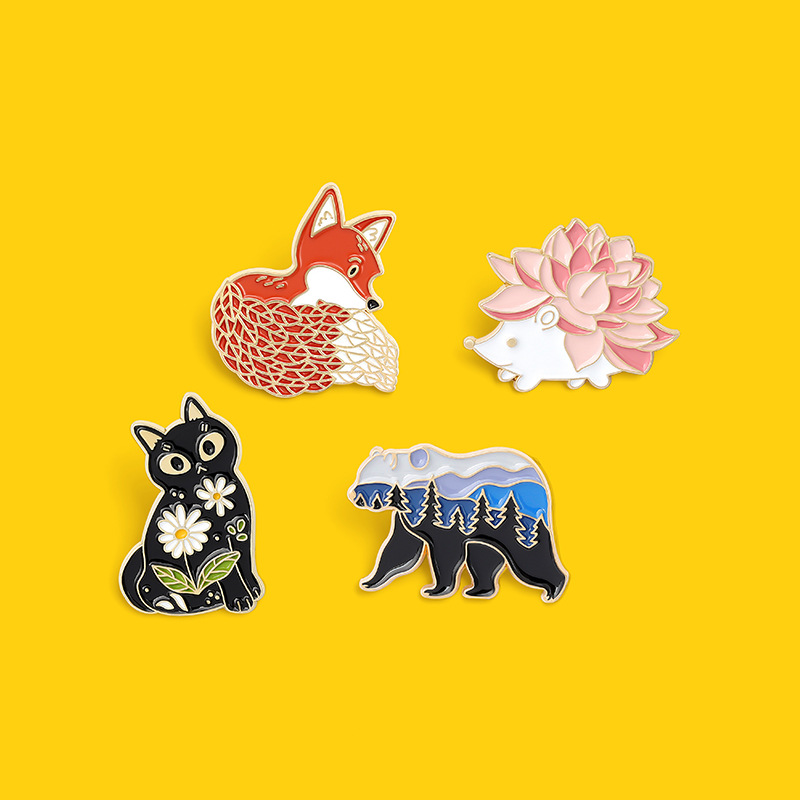 Fashion Pin Animal Alloy Plating Metal Unisex Brooches display picture 4