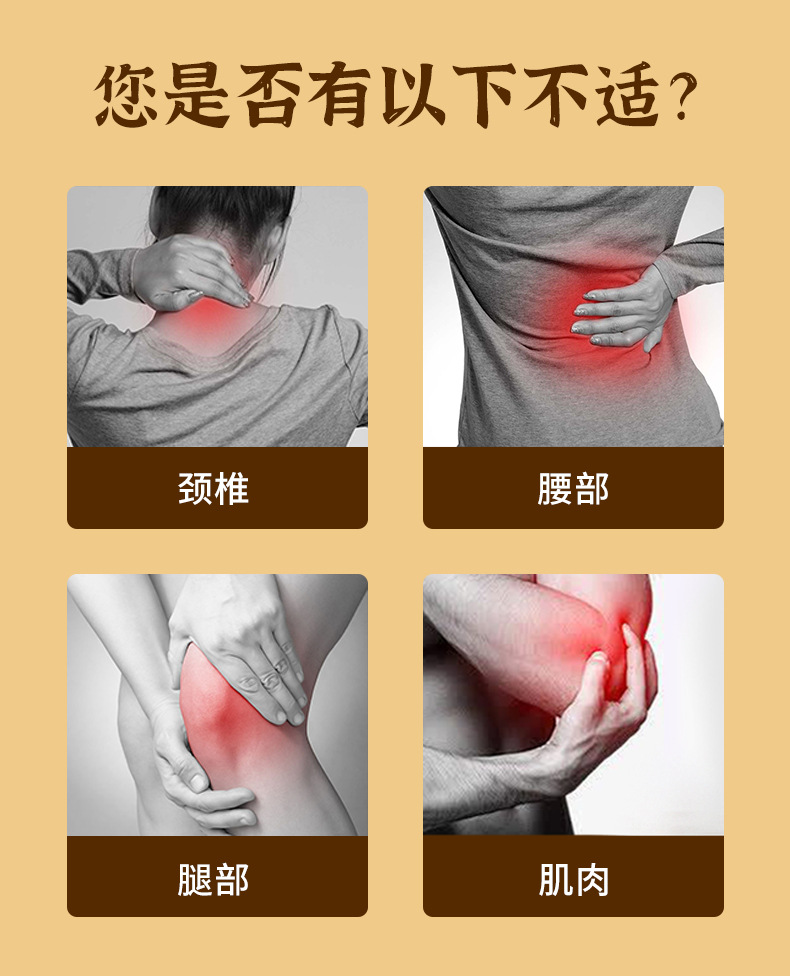 Lao Hei Gao Tou Gu Pain Relief Patch Warming Herbal Plaster for Lumbar Knee Support specifications