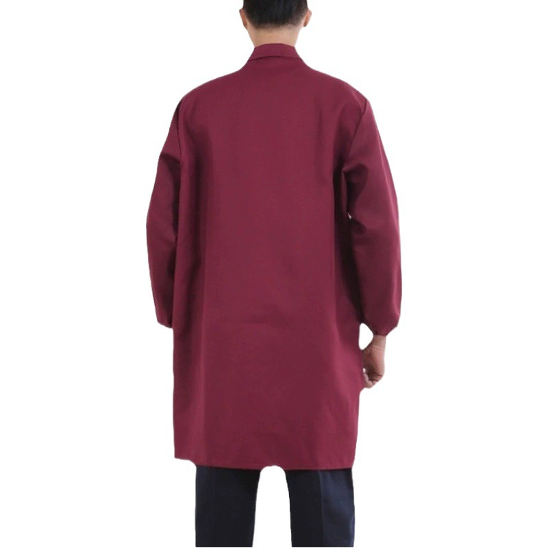 Синий длинный рабочий комбинезон для мужчин и женщин, защитная одежда с длинными рукавами, камуфляжный комбинезон, униформа для фабрик, износостойкий, подходит для работы с товарами, с возможностью нанесения рекламы.