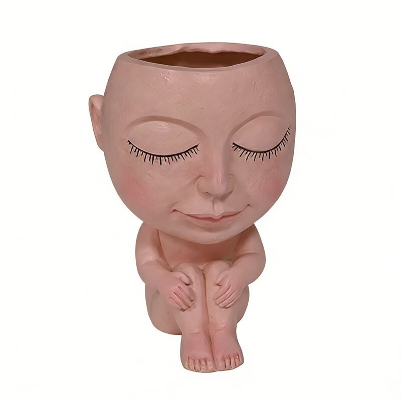 Supply of cross-border e-commerce garden supplies: Amazon resin flower pots, cartoon character creative desktop succulent plant decorations Supply of cross-border e-commerce garden supplies: Amazon resin flower pots, cartoon character creative desktop succulent plant decorations