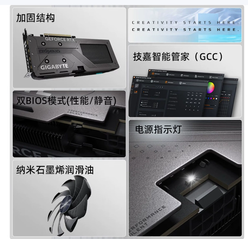 Suitable for Gigabyte desktop computer RTX 5060Ti 8G Magic Eagle OC sub-flagship RGB single graphics card