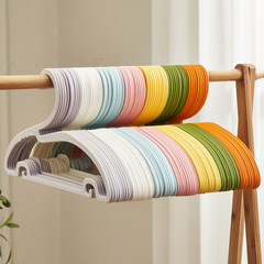 Japanese simple plastic gooseneck clothes hanger collar adult clothes hanger seamless finishing dry and wet drying clothes hanger manufacturer wholesale