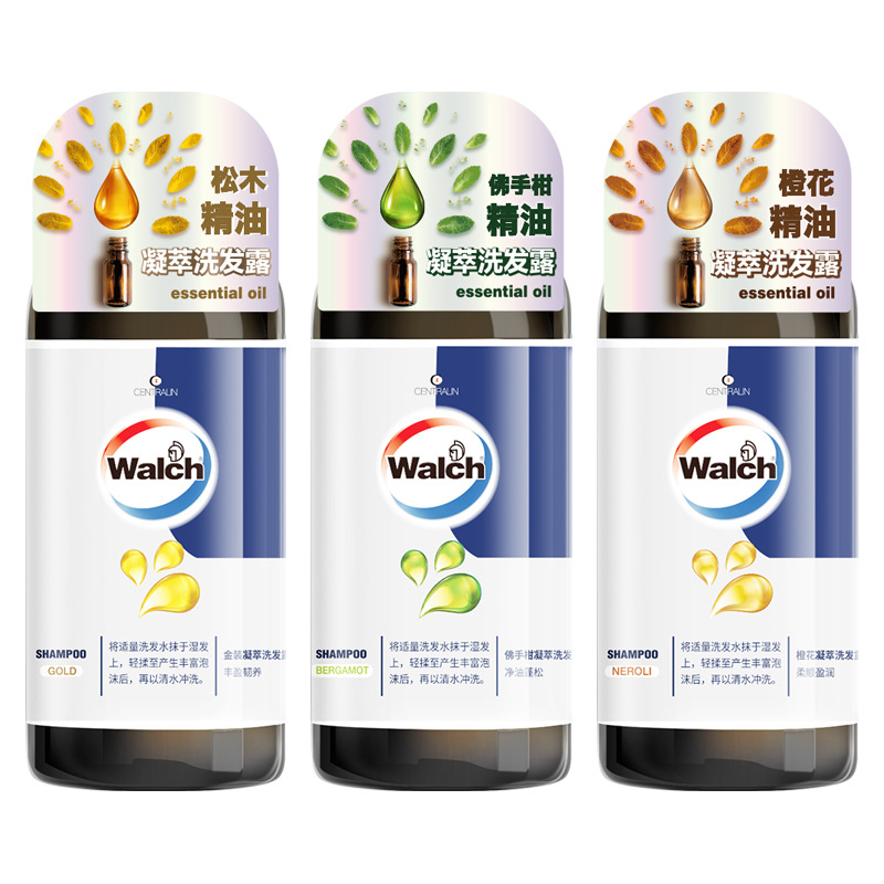walch威露士凝萃洗髮水洗髮露300ml 橙花金裝佛手柑 批發一件代發